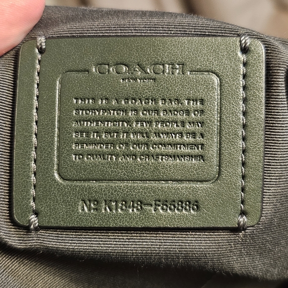 Coach Emma Green Leather Satchel with Crossbody Strap - Picture 3 of 8